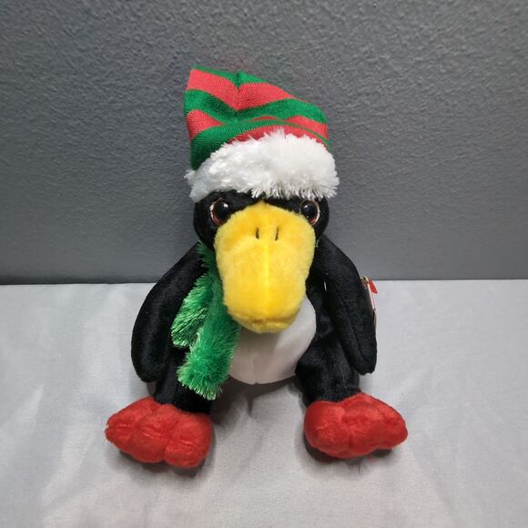 Ty Beanie Babies Snowdrift Bear Toboggan Penguin 2003 Christmas w/tags - Picture 4 of 16